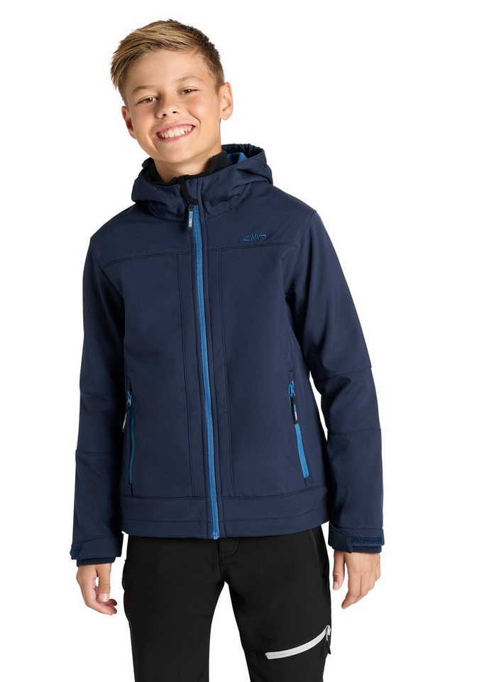 CMP Softshelljacke KID SOFTSHELL JACKET FIX HOOD für Kinder (1-St) mit Clima Protect Membran, wasserabweisend, atmungsaktiv von CMP