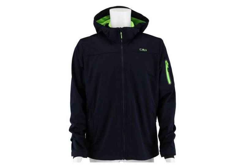 CMP Softshelljacke Light mit Kapuze (winddicht, wasserfest) navyblau Herren von CMP