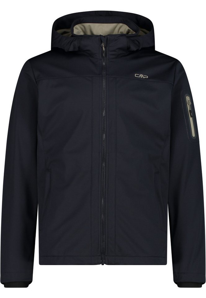 CMP Softshelljacke MAN JACKET ZIP HOOD ANTRACITE-SAGE von CMP