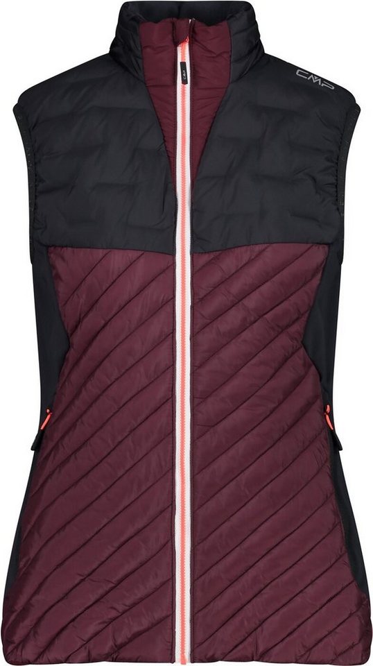 CMP Steppweste WOMAN VEST HYBRID BURGUNDY von CMP