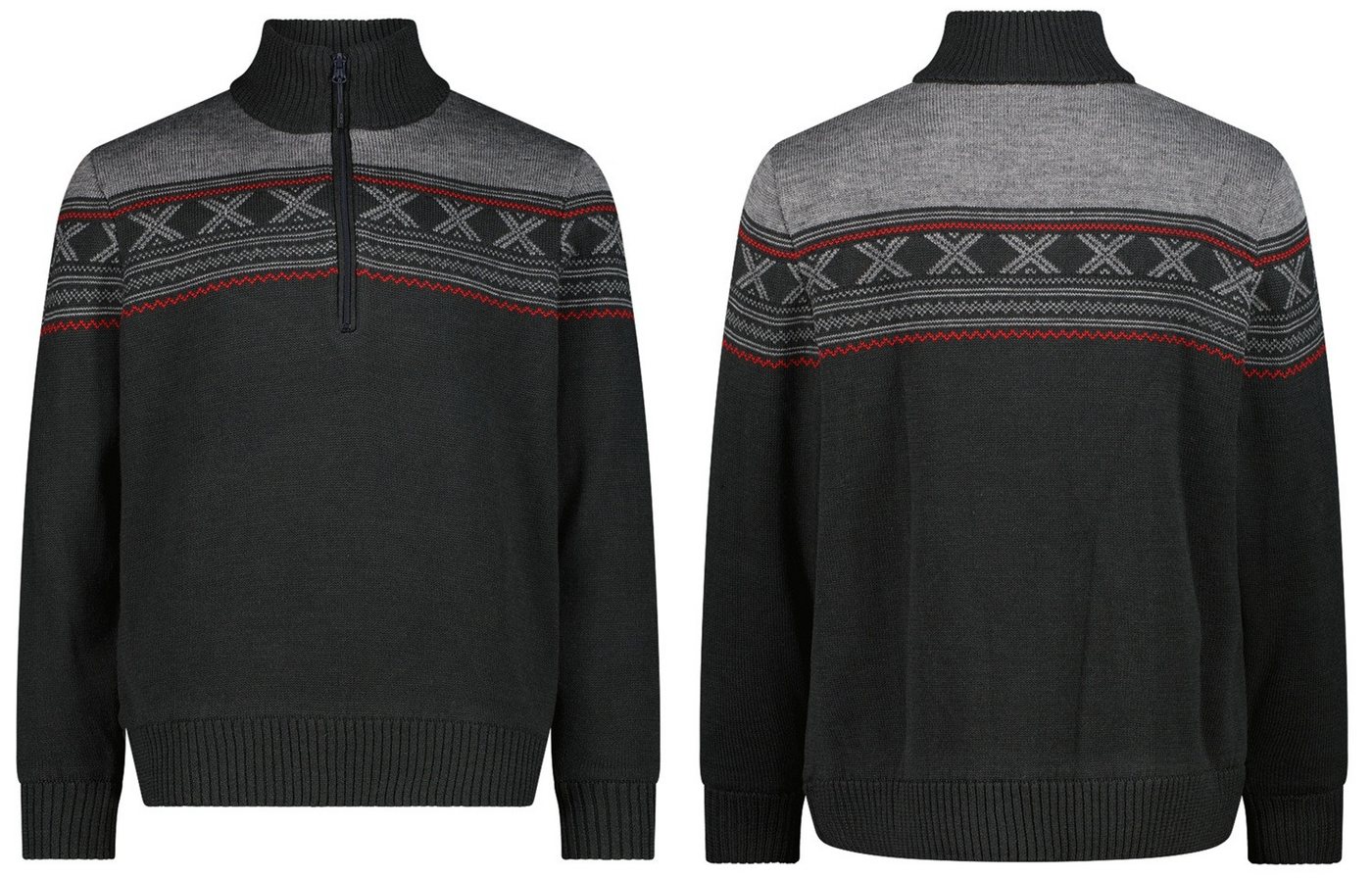 CMP Strickfleece-Pullover CMP Herren Pullover Sweat Knitted WP mit Wind Protect Membrane von CMP