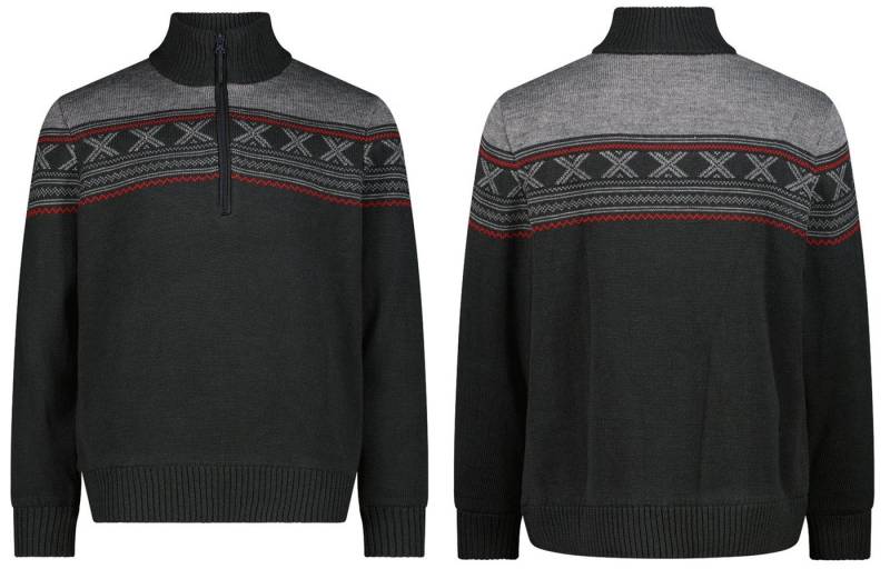 CMP Strickfleece-Pullover CMP Herren Pullover Sweat Knitted WP mit Wind Protect Membrane von CMP