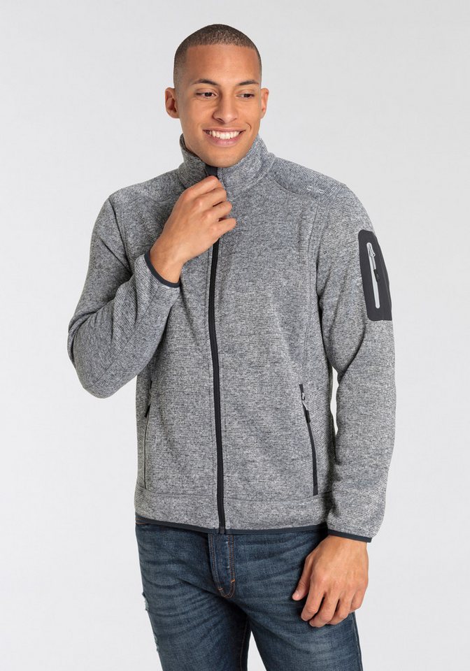 CMP Strickfleecejacke 31ZH MAN JACKET Schnell trocknend & Atmungsaktiv & Wärmend CMP Strickfleecejacke 31ZH MAN JACKET Schnell trocknend & Atmungsaktiv & Wärmend von CMP