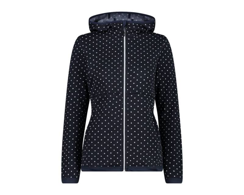 CMP Strickfleecejacke WOMAN JACKET FIX HOOD wärmend, Übergangsjacke von CMP