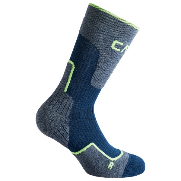 CMP - Trekking Sock Wool Mid - Wandersocken Gr 39-42 blau von CMP