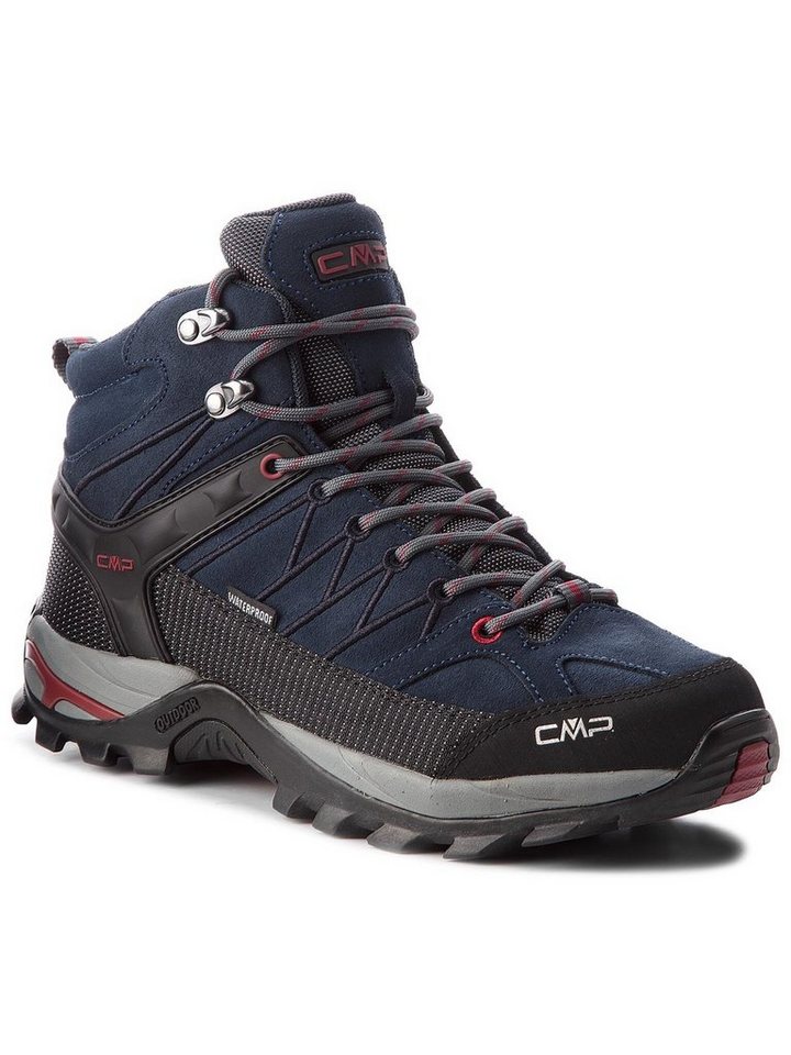 CMP Trekkingschuhe Rigel Mid Trekking Shoes Wp 3Q12947 Asphalt/Syrah 62BN Trekkingschuh von CMP