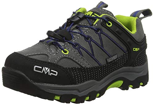 CMP Unisex Kinder Kids Rigel Low Shoes Wp Trekking Wanderhalbschuhe, Graffite Marine, 34 EU von CMP