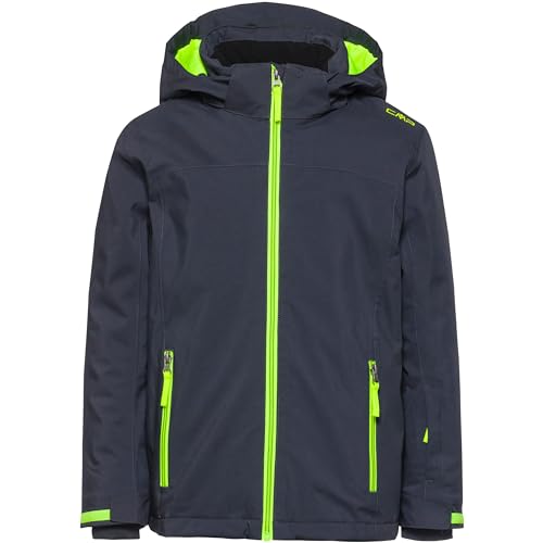 CMP - Kapuze mit Druckknöpfen für Kinderjacke, Anthrazit-Gelb Fluo, 164 von CMP