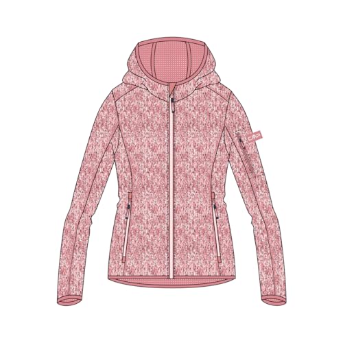 CMP Unisex Kinder Giacca Bambini Con Cappuccio Fisso Knit-Tech Jacke mit Fester Kapuze, Lotus-Lighter, 110 von CMP