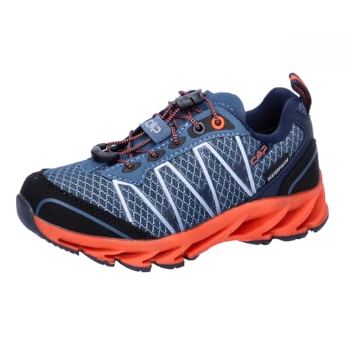 CMP Unisex Kinder Kids Altak Trail Shoes Wp 2.0 Wanderschuh, Bluestone Arancio von CMP