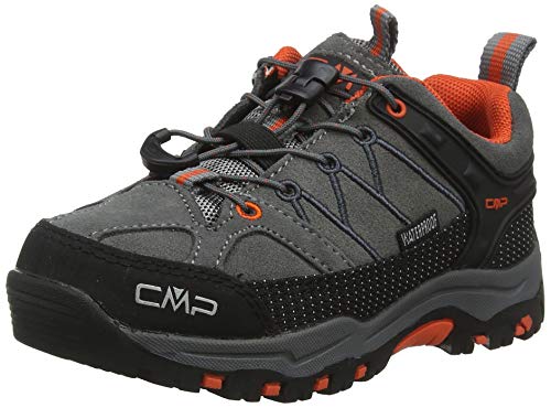 CMP Unisex-Kinder Kids Rigel Low Shoes Wp Trekking-& Wanderhalbschuhe, Grau (Stone-Orange 78uc) von CMP