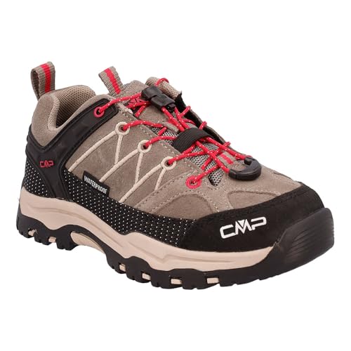 CMP Unisex Kinder Kids Rigel Low Trekking Shoes Wp Wanderschuh, Deserto Carminio von CMP