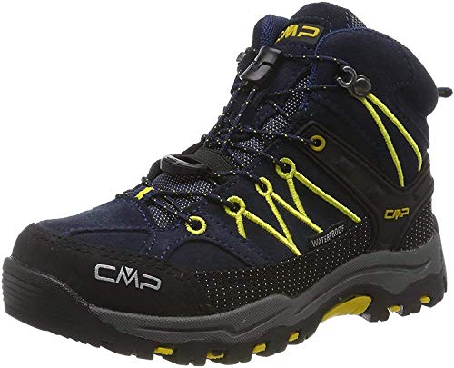 CMP Kids Rigel Mid Shoe Wp Trekking-& Wanderstiefel, B Blue Zafferano, 30 EU von CMP