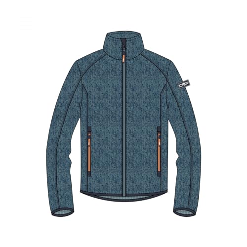 CMP Unisex Kinder Giacca Bambini Knit-Tech Jacke, Bluesteel-Hydro, 116 von CMP