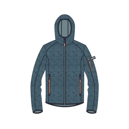 CMP Unisex Kinder Strickjacke mit Fester Kapuze, Bluesteel-Hydro, 128 CMP Unisex Kinder Strickjacke mit Fester Kapuze, Bluesteel-Hydro, 128 von CMP