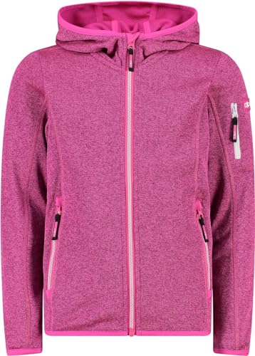 CMP Unisex Kinder Strickjacke mit Fester Kapuze, Fuxia-Lighter, 140 von CMP