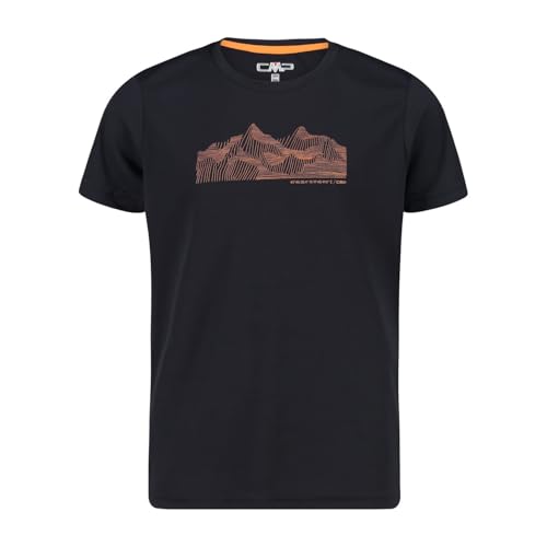 CMP Unisex Kinder T Shirt, Anthrazit-Flame, 104 von CMP