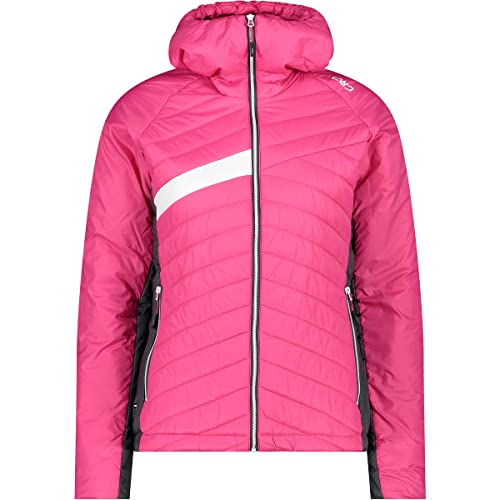 CMP W Jacket Fix Hood Xiv Pink - PrimaLoft Leichte warme Damen Isolationsjacke, Größe 42 - Farbe Fucsia von CMP