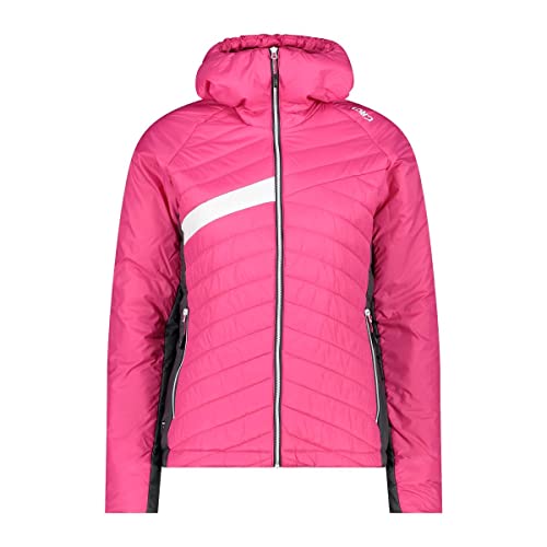CMP W Jacket Fix Hood Xiv Pink - PrimaLoft Leichte warme Damen Isolationsjacke, Größe 46 - Farbe Fucsia von CMP