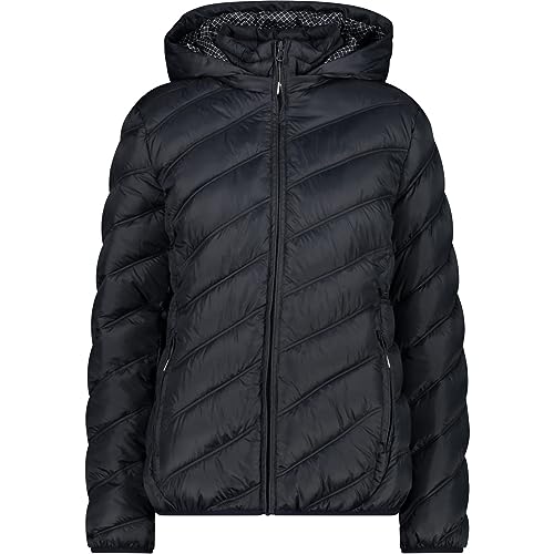 CMP W Jacket Snaps Hood Iv Grau - Daunen Wasserabweisende vielseitige Damen Isolationsjacke, Größe 40 - Farbe Antracite CMP W Jacket Snaps Hood Iv Grau - Daunen Wasserabweisende vielseitige Damen Isolationsjacke, Größe 40 - Farbe Antracite von CMP