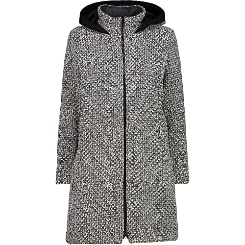 CMP WOMAN COAT FIX HOOD NERO-GREY - 40 von CMP