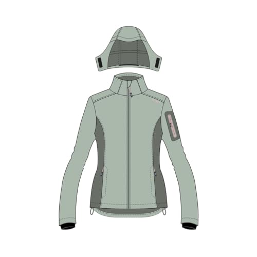 CMP WOMAN JACKET ZIP HOOD Neutral - 38 von CMP