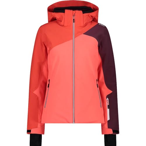 CMP WOMAN JACKET ZIP HOOD RED FLUO - 36 von CMP