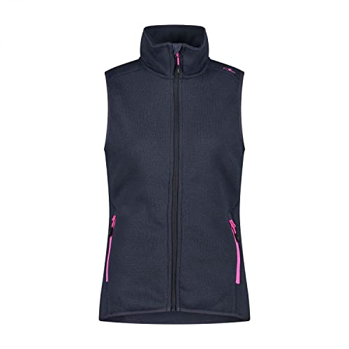 CMP Westen Damen Weste Fleeceweste ASPHALT-PURPLE FLUO 38 von CMP