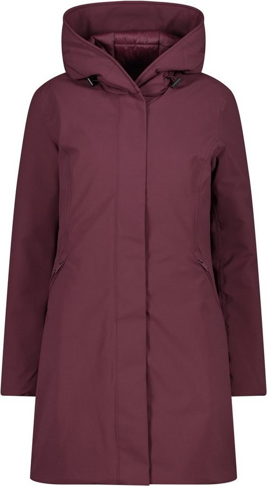 CMP Winterjacke WOMAN COAT FIX HOOD BURGUNDY von CMP