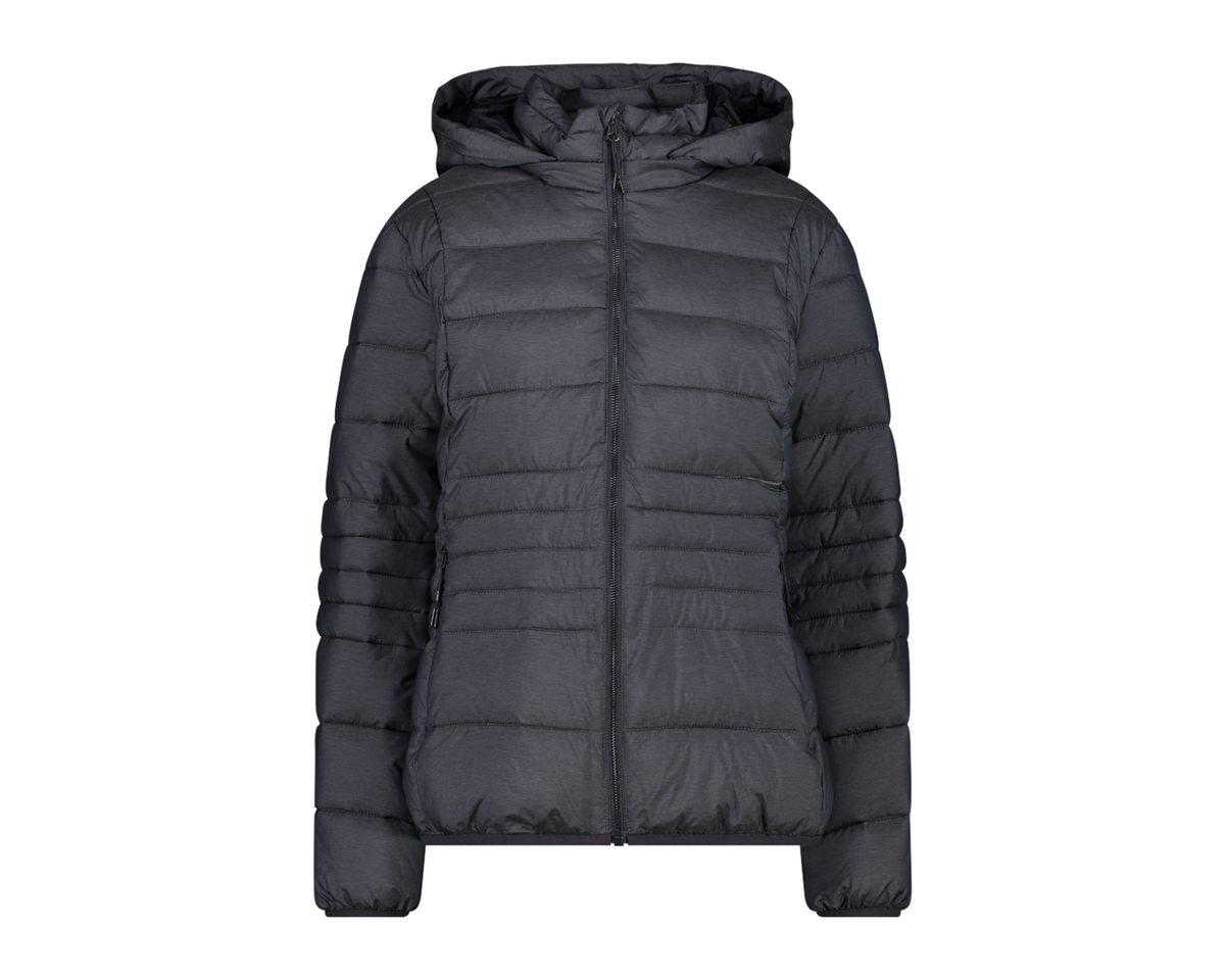 CMP Winterjacke Woman Jacket snaps Hood graphite melange von CMP