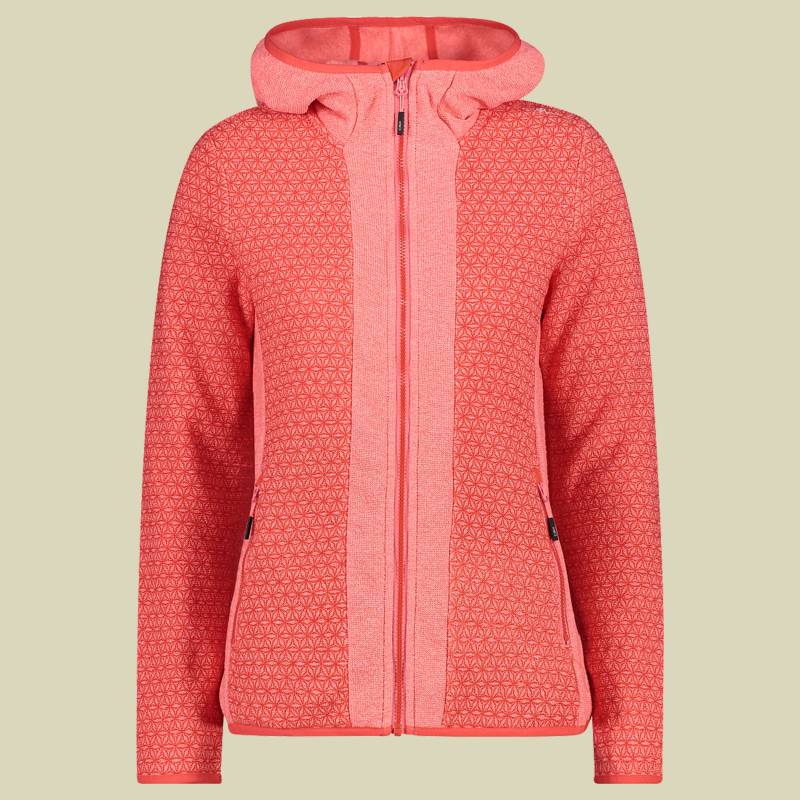 Woman Jacket Fix Hood Knitted 32H5696 Größe 42 Farbe C574 corallo von CMP