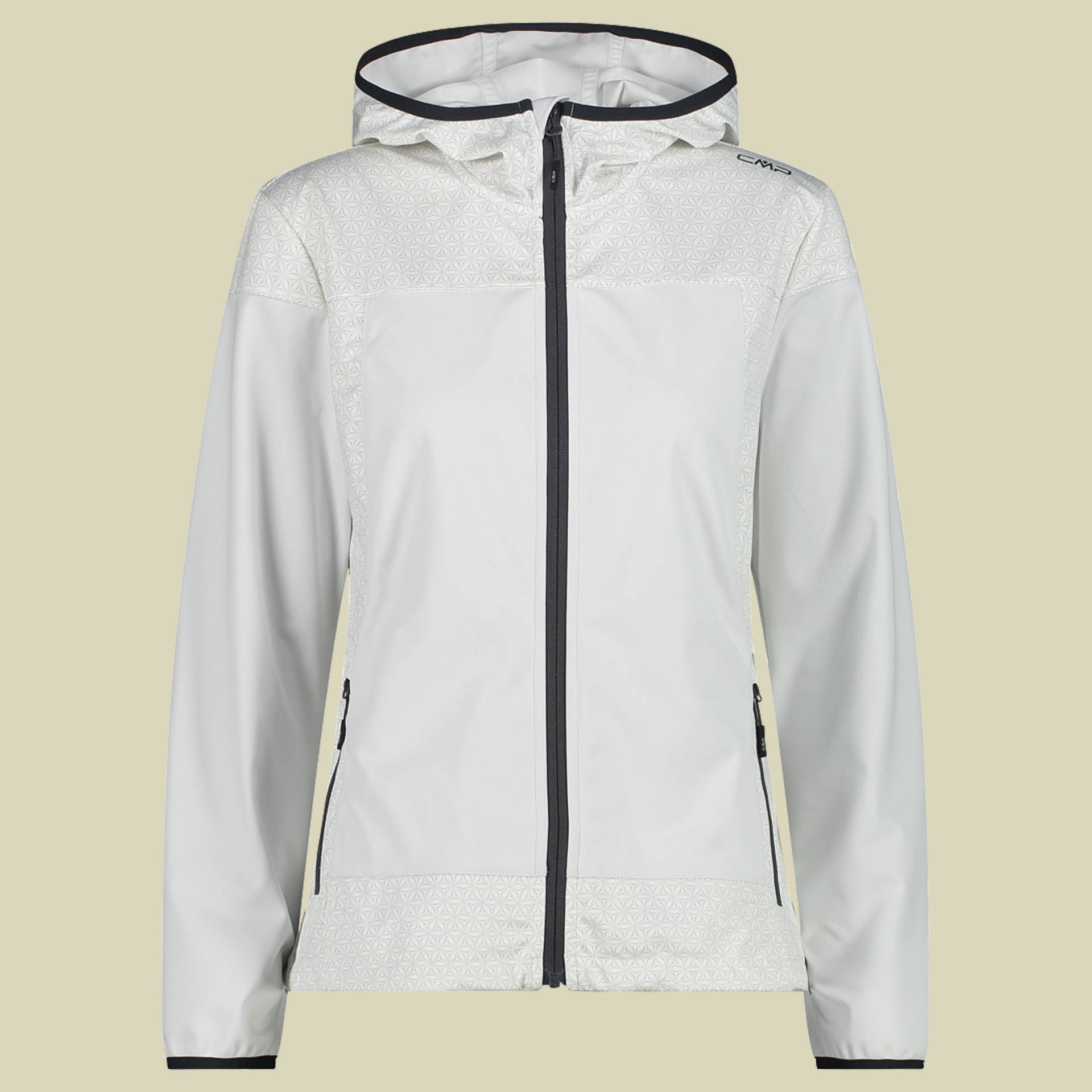 CMP Woman Jacket Fix Hood Light Softshell 32A5136 Damen Softshelljacke Größe 36 A001 white von CMP