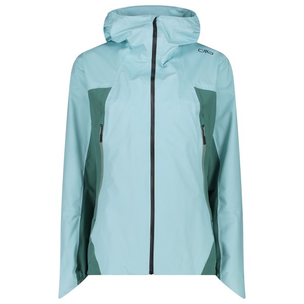 CMP - Women's 2 Layer Jacket Fix Hood - Regenjacke Gr 44 blau von CMP