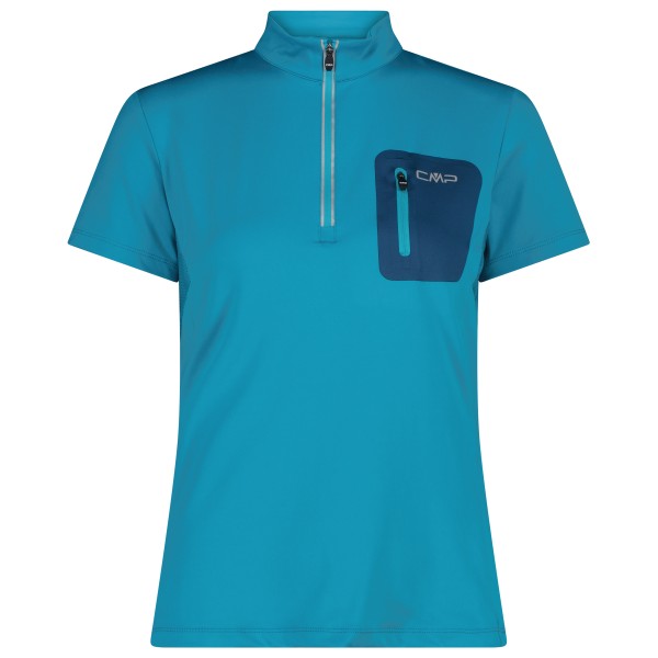 CMP - Women's Breast Pocket T-Shirt Free Bike - Radtrikot Gr 36 blau von CMP