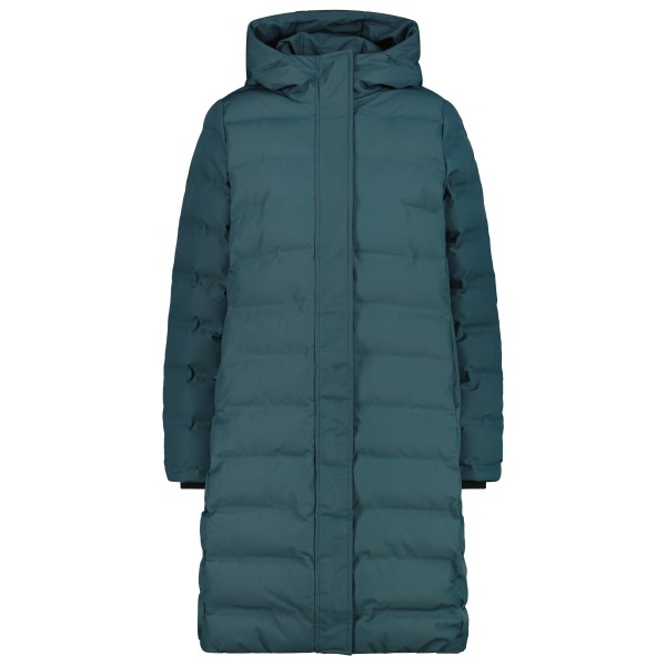 CMP - Women's Down Coat Fix Hood - Mantel Gr 38 blau von CMP