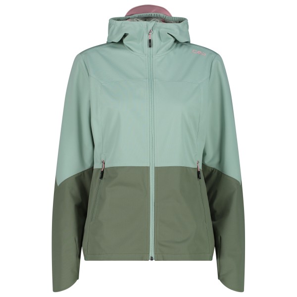 CMP - Women's Extralight Softshell Jacket w/ Fix Hood - Softshelljacke Gr 36 türkis/oliv von CMP