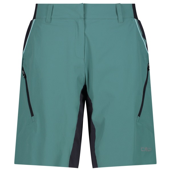 CMP - Women's Free Bike Bermuda + Mesh Underwear - Radhose Gr 44 türkis von CMP
