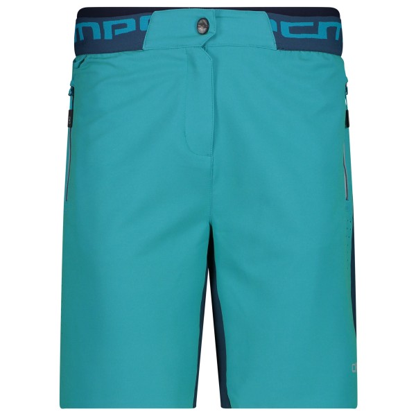 CMP - Women's Free Bike Stretch Bermuda + Mesh Underwear - Radhose Gr 48 türkis von CMP