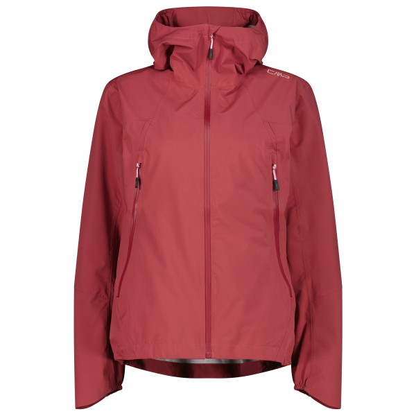 CMP - Women's Jacket Fix Hood 2 Layer - Regenjacke Gr 42 rot von CMP
