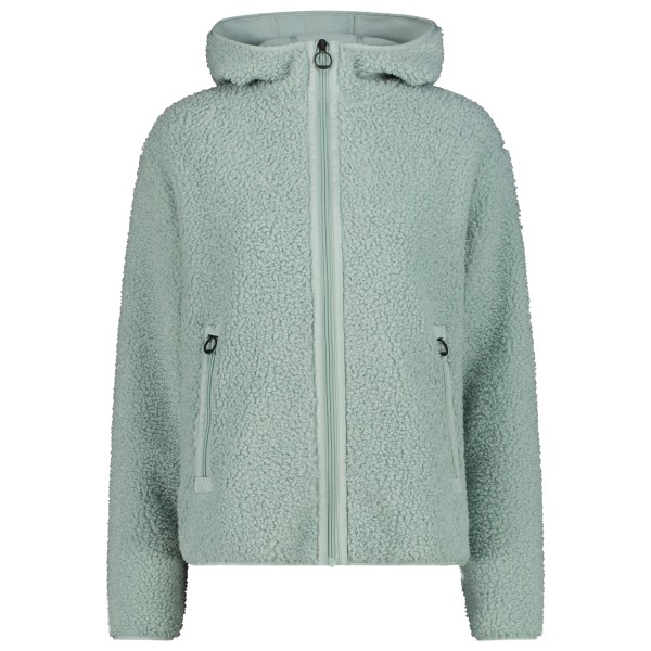 CMP - Women's  Jacket Fix Hood Bonded Teddy - Fleecejacke Gr 38 türkis von CMP