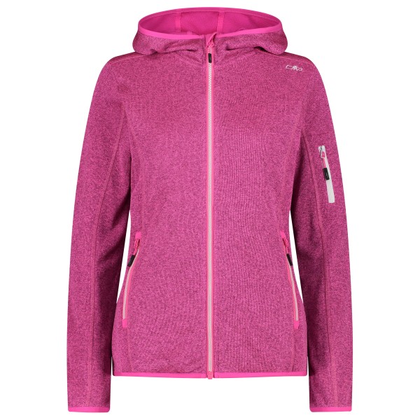 CMP - Women's Jacket Fix Hood Knitted + Mesh - Fleecejacke Gr 34;36;38;40;42;44;46;48;50 blau;grau;grün;rosa von CMP