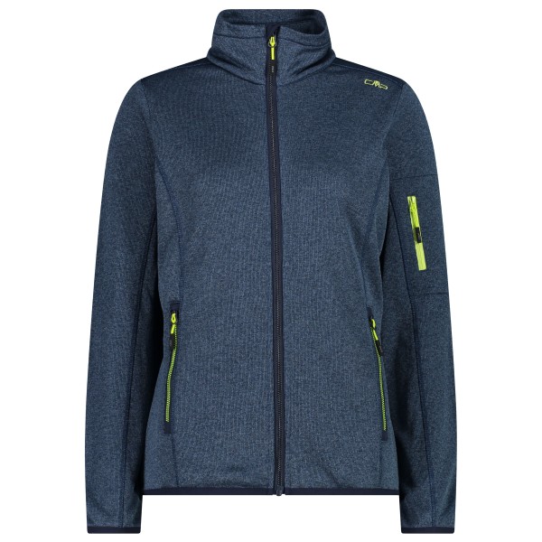 CMP - Women's Jacket Knitted + Mesh - Fleecejacke Gr 46 blau von CMP
