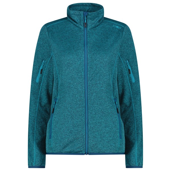 CMP - Women's Jacket Knitted + Mesh - Fleecejacke Gr 46 türkis von CMP