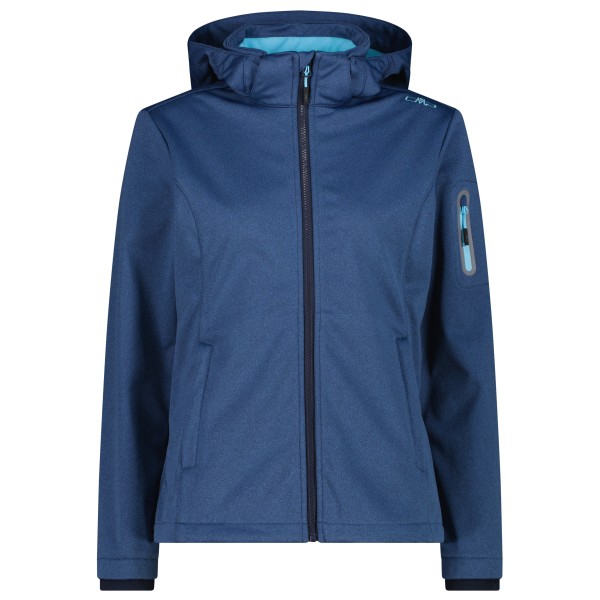 CMP - Women's Jacket Zip Hood Melange Softshell - Softshelljacke Gr 40 blau CMP - Women's Jacket Zip Hood Melange Softshell - Softshelljacke Gr 40 blau von CMP