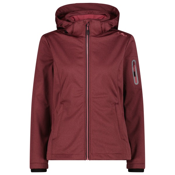 CMP - Women's Jacket Zip Hood Melange Softshell - Softshelljacke Gr 46 rot CMP - Women's Jacket Zip Hood Melange Softshell - Softshelljacke Gr 46 rot von CMP