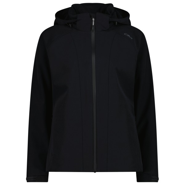 CMP - Women's Jacket Zip Hood Stretch Softshell - Softshelljacke Gr 40 schwarz von CMP