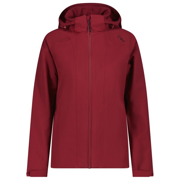 CMP - Women's Jacket Zip Hood Stretch Softshell - Softshelljacke Gr 44 rot von CMP