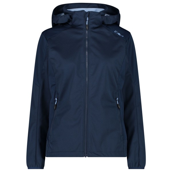 CMP - Women's Jacquard Softshell Jacket Zip Hood - Softshelljacke Gr 34;36;38;40;42;46;48 blau;türkis von CMP