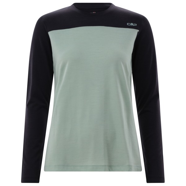 CMP - Women's Kildar T-Shirt - Merinolongsleeve Gr 36 türkis/schwarz von CMP