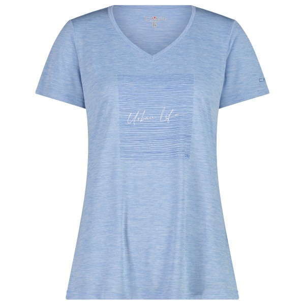 CMP - Women's Light Melange T-Shirt - Funktionsshirt Gr 38 blau von CMP